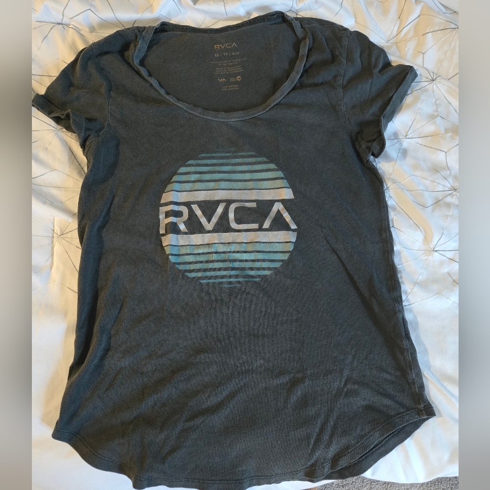 RVCA Gray Graphic T-Shirt